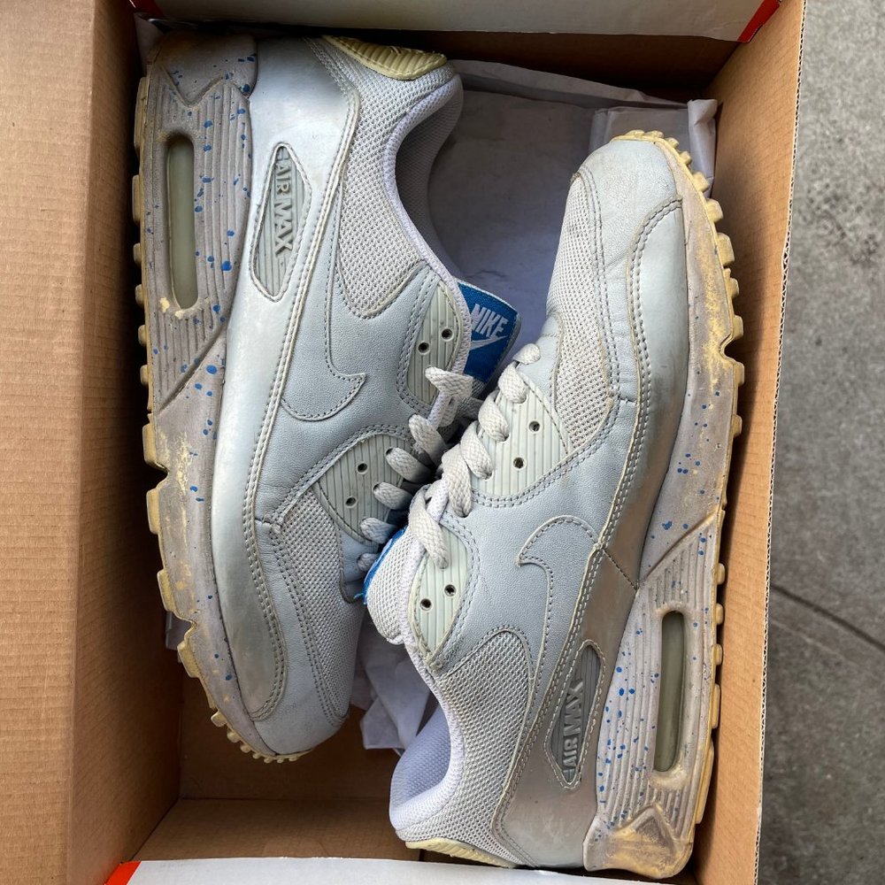 Nike Air Max 90 Neutral Grey/NW BL 9.5 2008